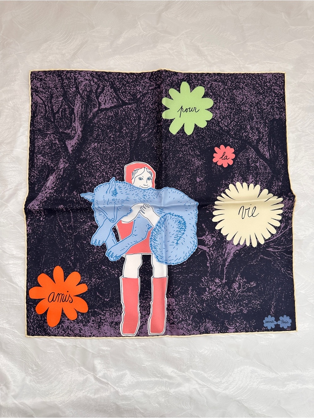 Hermes Amis pour la Vie scarf 45